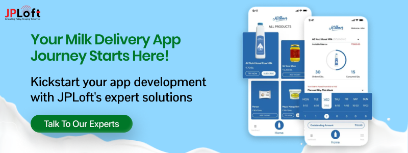 Milk Delivery App Development CTA